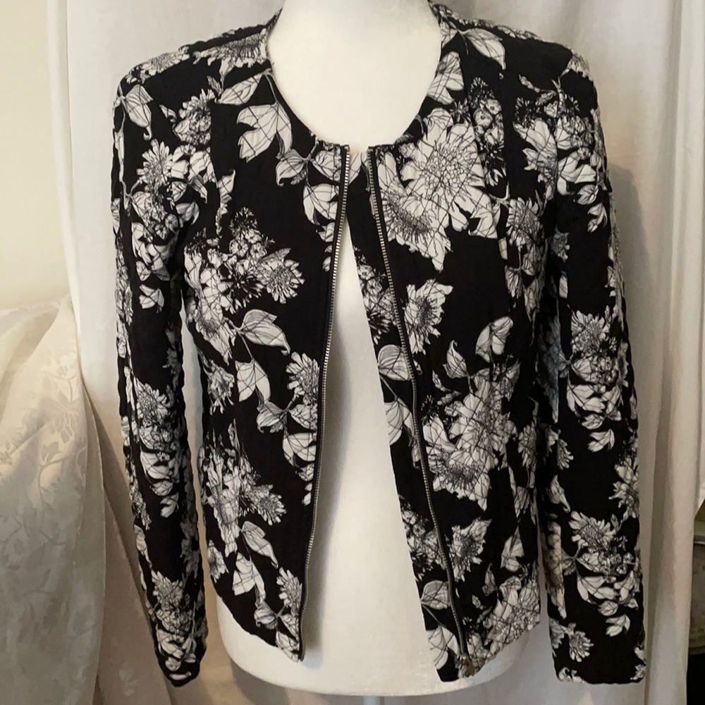 Floral print jacket